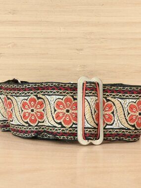 Vintage Camera Strap Patterned Wide Shoulder Strap, Made in Japan